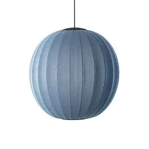 Made By Hand  - Knit-Wit 75 Round Pendant LED - Blue Stone